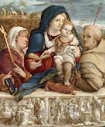 Amico Aspertini The Virgin and Child between Saint Helena and Saint Francis china oil painting artist